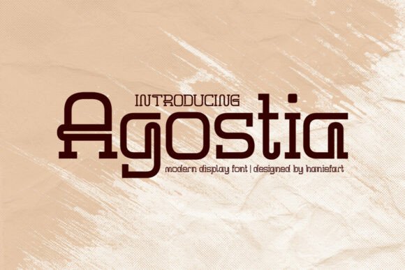 Agostia: A Modern Display Font for Scroll-Stopping Brand Content