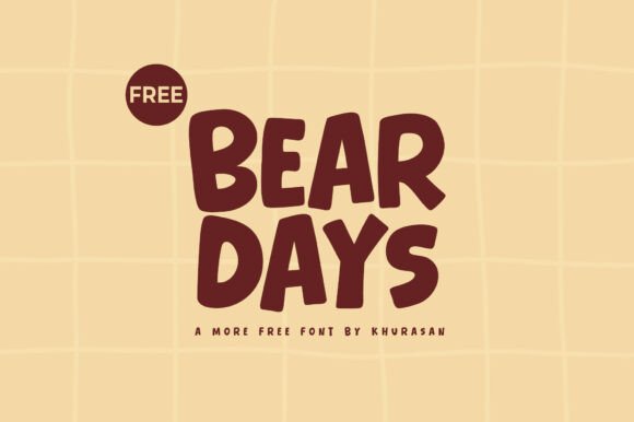 Bear Days Font for Cute and Modern Branding Projects