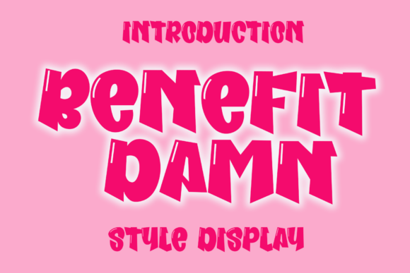 Benefit Damn Font for Bold Handmade Product Labels
