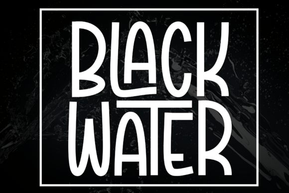 Black Water Display Font Review for Small Business Branding
