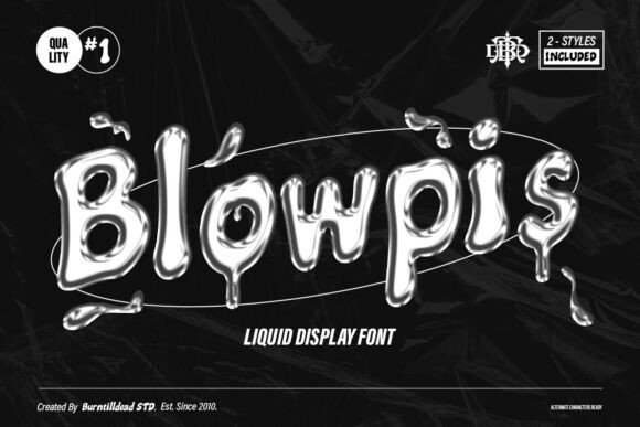 Blowpis: A Bold Display Font for Creative Projects