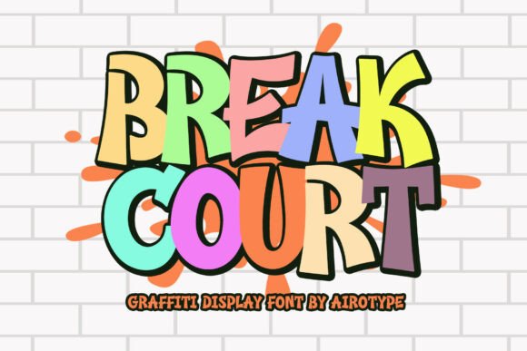 Break Court: A Bold Display Font for Digital Branding