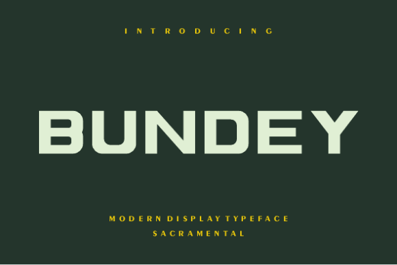 Bundey Font for Creative Makers