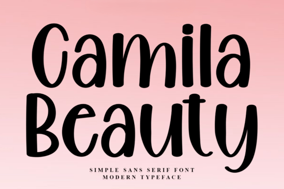 Camila Beauty Font: A Friendly Display Typeface for Modern Brands