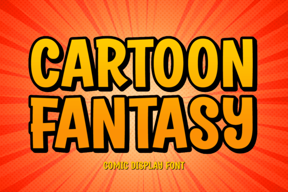 Cartoon Fantasy Font Brings Comics Energy to Handmade Shop Designs