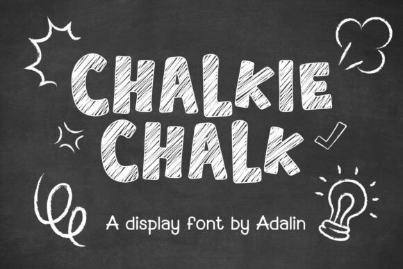 Chalkiechalk Display Font: Hand-Drawn Charm for Small Business Branding