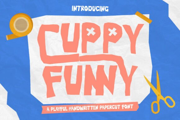Cuppyfunny Regular: Handmade Display Font for Crafters and Sellers