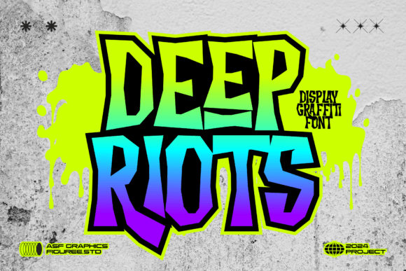 Deep Riots Font for Creative Makers