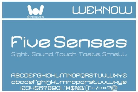 Five Senses Display Font for Digital Campaigns and Brand Content