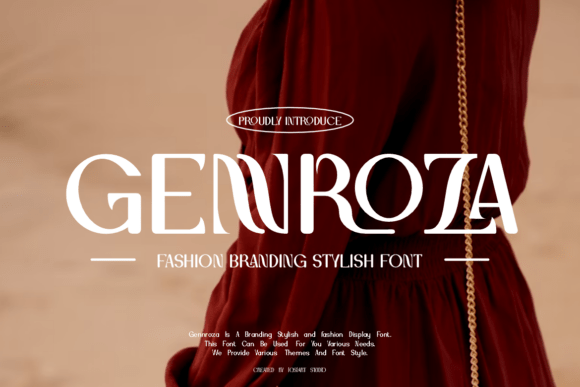 Gennroza Display Font for Fashion Campaigns and Branding