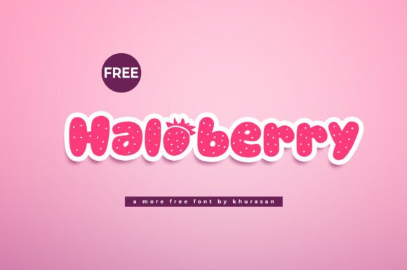 Haloberry: A Modern Display Font for Editorial Design and Branding