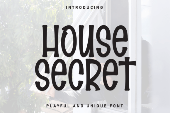 House Secret: A Casual Display Font for Small Business Branding
