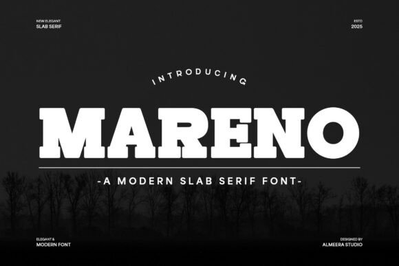 Mareno Font: A Bold Slab Serif for Modern Design