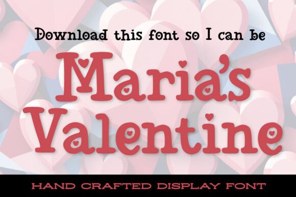 Maria’s Valentine Font for Business Branding
