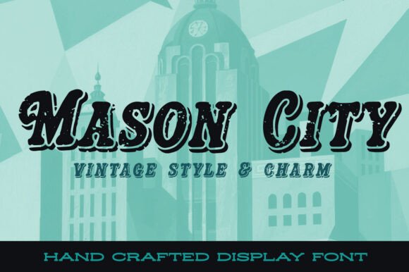 Mason City Font: Retro Style for Editorial Design
