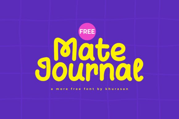 Mate Journal: A Handwritten Font for Editorial Design and Branding