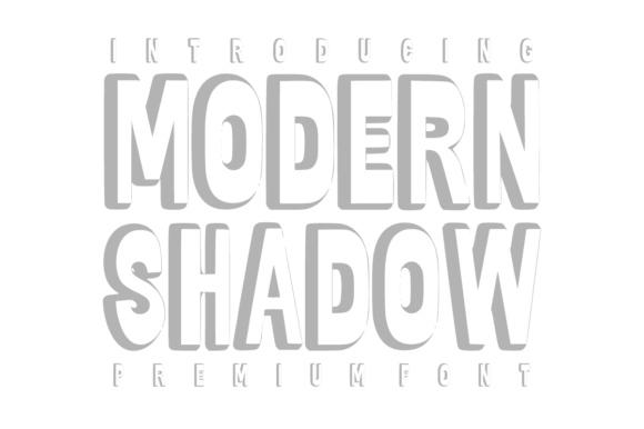 Modern Shadow Font for Bold Designs