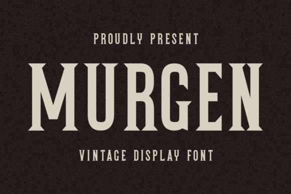 Murgen Font: A Bold Vintage Display Typeface for Branding Projects