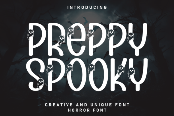 Preppy Spooky Font for Creative Projects