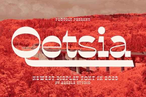 Qetsia: A Retro Display Font for Web Design