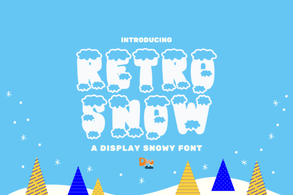 Retro Snow Font for Creative Brands