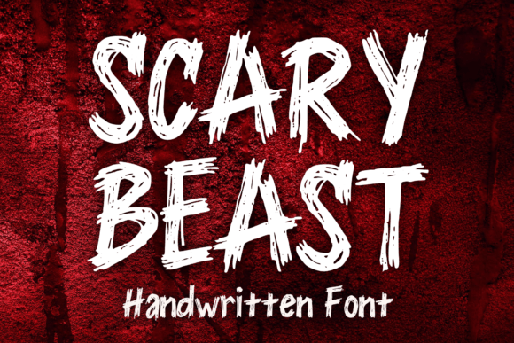 Scary Beast: A Grunge Display Font for Bold Branding