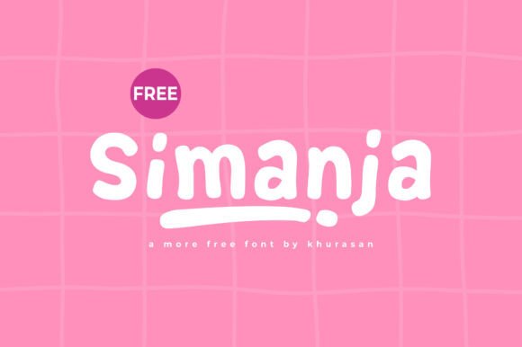 Simanja: A Modern and Cute Display Font for Small Business Branding