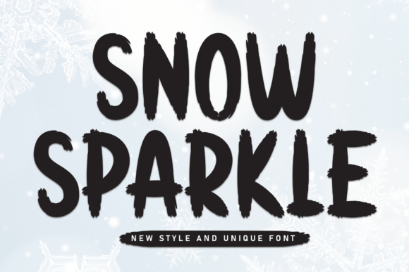 Snow Sparkle: A Casual Display Font for Crafters and Creators
