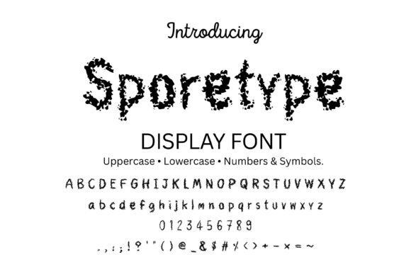 Sporetype: A Gritty Display Font for Digital Horror Aesthetics
