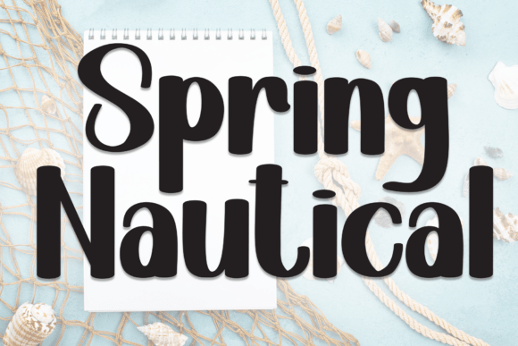 Spring Nautical Font for Creative Makers