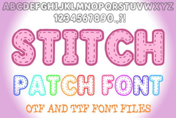Stitch Patch: A Handcrafted Display Font for Digital Branding