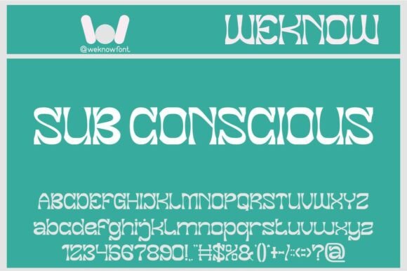 Sub Conscious Display Font for Bold Digital Branding