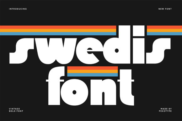 Swedis: A Bold Vintage Display Font for Editorial Design