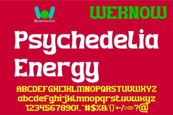 Using Psychedelia Energy Font for Retro-Inspired Web Design Projects