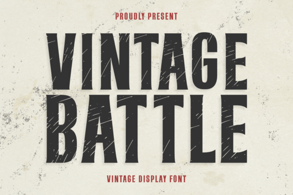 Vintage Battle Font for Handmade Products